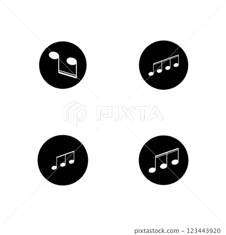 Music note Icon Vector 123443920