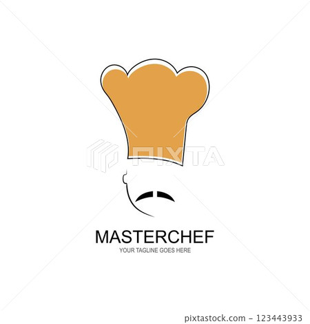 hat chef logo template vector 123443933