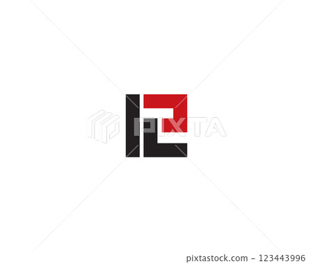 initial letter pe logo 123443996