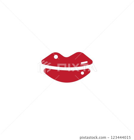 Vector Kiss. Sexy Lips 123444015