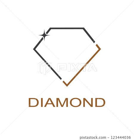 Diamond logo vector template Diamond logo vector template 123444036