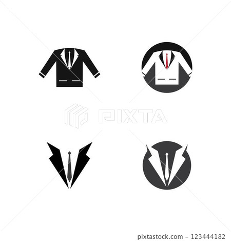 Tuxedo gentleman logo design vector 123444182