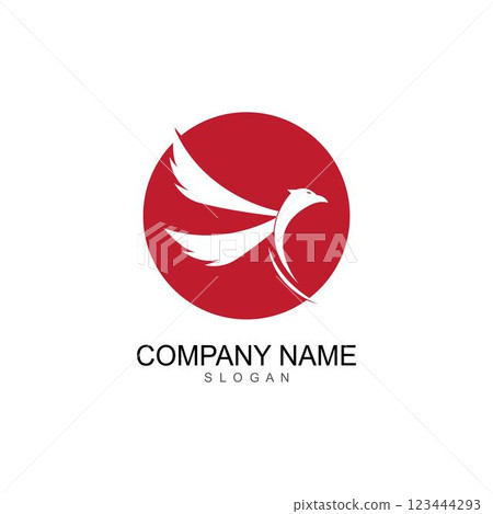 Falcon Eagle Bird Logo Template vector icon Falcon Eagle Bird Logo Template vector icon 123444293