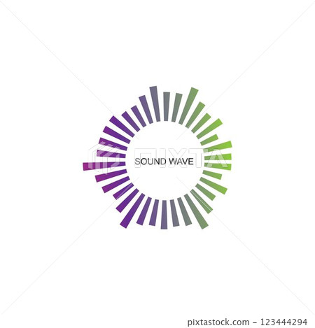 sound wave ilustration logo vector sound wave ilustration logo vector 123444294