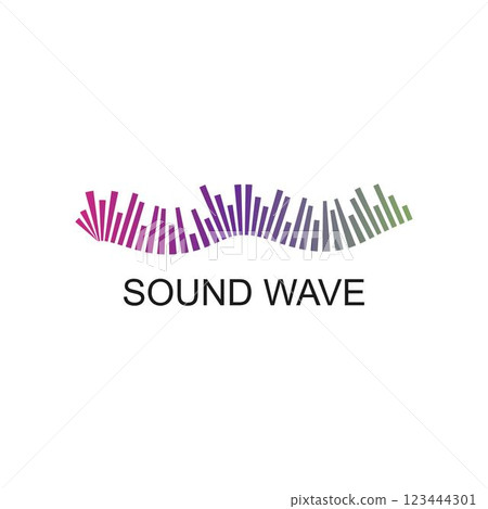 sound wave ilustration logo vector sound wave ilustration logo vector 123444301