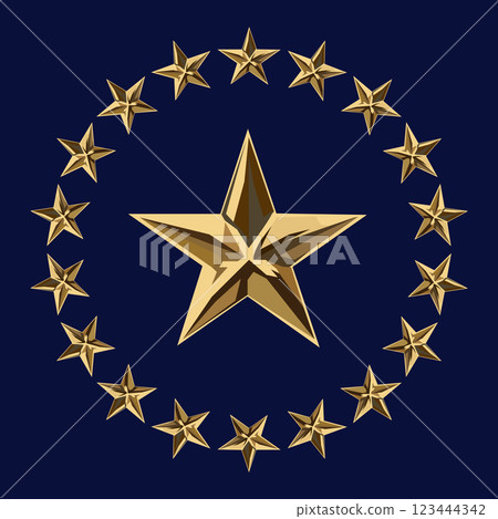 Circle stars stars golden icon five pointed Circle stars stars golden icon five pointed 123444342