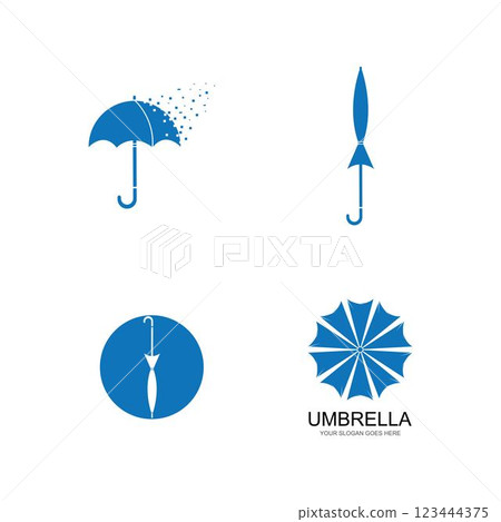 umbrella logo vector 123444375