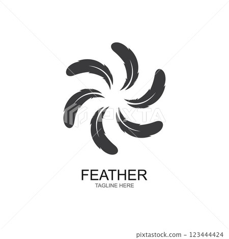 feather logo vector 123444424