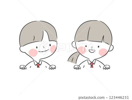 Illustration of a Student Holding Something 123446231