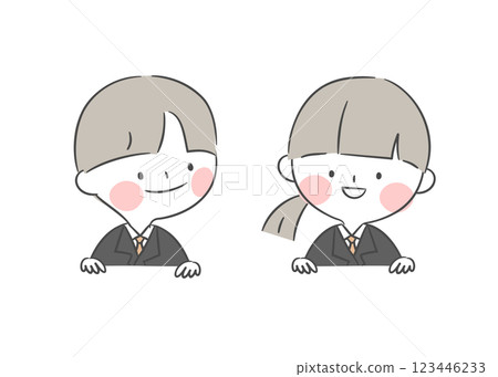 Illustration of a Student Holding Something 123446233