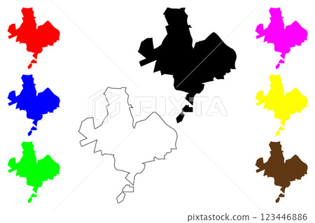 Varzea Grande city (Federative Republic of Brazil, Mato Grosso state) map vector illustration, scribble sketch Varzea Grande map Varzea Grande city (Federative Republic of Brazil, Mato Grosso state) map vector illustration, scribble sketch Varzea Grande map 123446886
