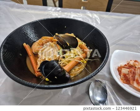 Instant Ramen with Korean red snow crab Instant Ramen with Korean red snow crab 123446921