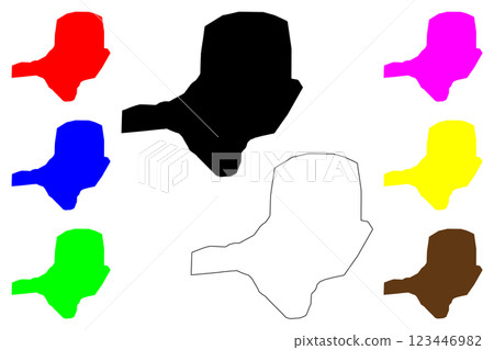 Santa Clara city (Republic of Cuba) map vector illustration, scribble sketch Santa Clara map Santa Clara city (Republic of Cuba) map vector illustration, scribble sketch Santa Clara map 123446982