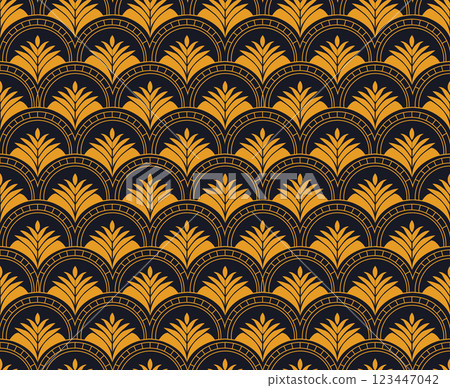 Geometric Art Deco pattern background. Geometric Art Deco pattern background. 123447042