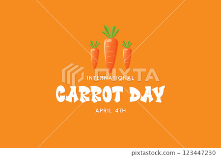 International carrot day flat vector illustration International carrot day flat vector illustration 123447230