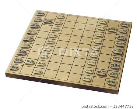 Shogi (3DCG) transparent material 123447732