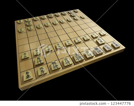 Shogi (3DCG) black background 123447776