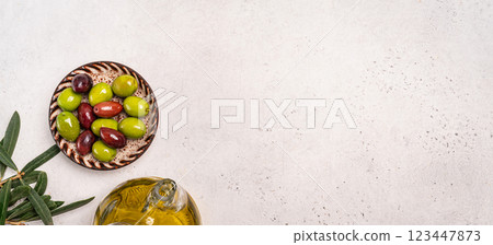 Green and black olives Green and black olives 123447873