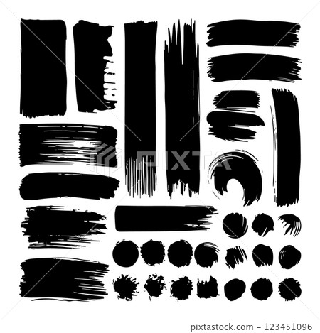 A detailed set of textured brush strokes with varied sizes and patterns. Ideal for branding, posters, and creative projects. A detailed set of textured brush strokes with varied sizes and patterns. Ideal for branding, posters, and creative projects. 123451096