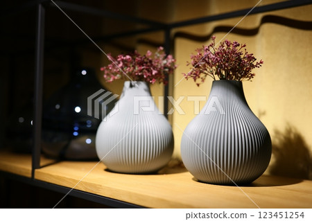 Beautifully Elegant Decorative Vases that are Filled with Dried Flowers for Home 123451254