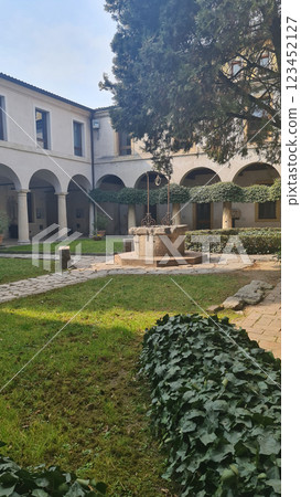 Vintage vertical photography with old building 123452127