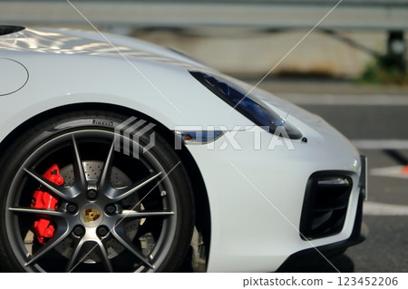 Sports car driving on the highway 123452206