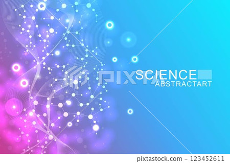 Structure molecule and communication. Dna, atom, neurons. Scientific concept for your design. Connected lines with dots. Medical, technology, chemistry, science background. Vector illustration. Structure molecule and communication. Dna, atom, neurons. Scientific concept for your design. Connected lines with dots. Medical, technology, chemistry, science background. Vector illustration. 123452611