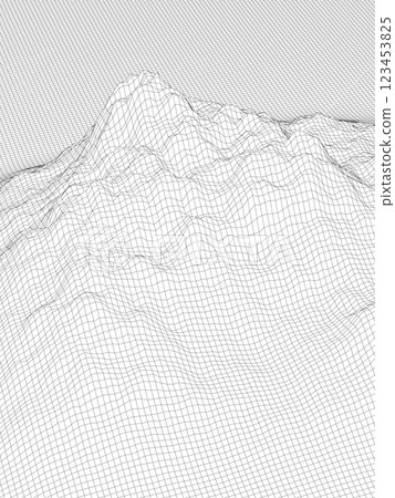 地形線框圖像背景向量插圖 地形線框圖像背景向量插圖 123453825