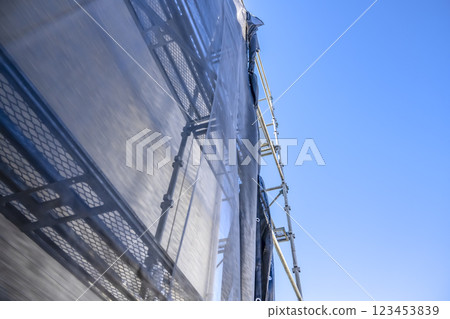 Exterior wall repair work for detached houses 123453839