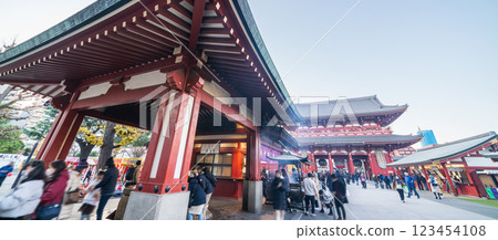"Tokyo" Scenery of the Omizuya at Sensoji Temple, Asakusa Sensoji Temple 123454108