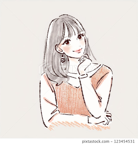 Illustration material of women and girls 123454531