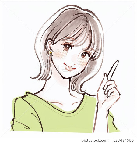 Illustration material of women and girls 123454596