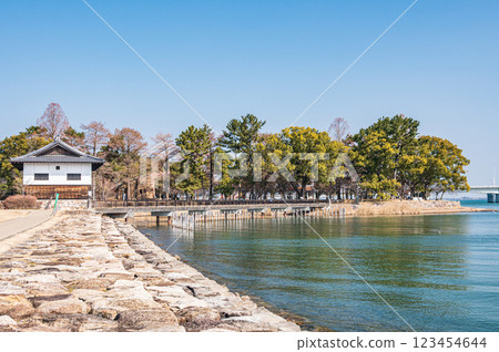 Zeze Castle Ruins Park, Otsu City, Shiga Prefecture 123454644