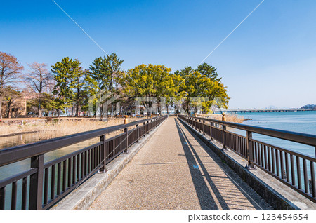 Zeze Castle Ruins Park, Otsu City, Shiga Prefecture Zeze Castle Ruins Park, Otsu City, Shiga Prefecture 123454654
