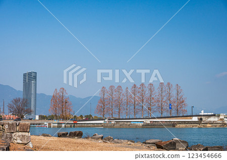 滋賀縣大津市膳宿城跡公園眺望 123454666