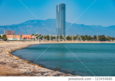 Lake Biwa Otsu lakeside scenery, Otsu city 123454680
