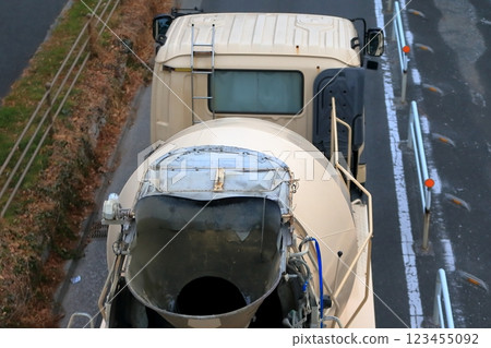 Image of agitator truck (concrete mixer truck) Image of agitator truck (concrete mixer truck) 123455092