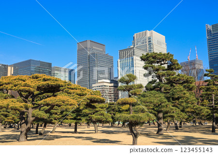 [Chiyoda-ku, Tokyo] Nature and urban landscapes of the Imperial Palace Outer Gardens 123455143
