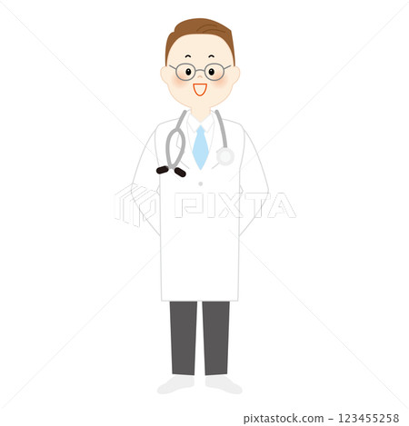 Medical worker, doctor, whole body Medical worker, doctor, whole body 123455258