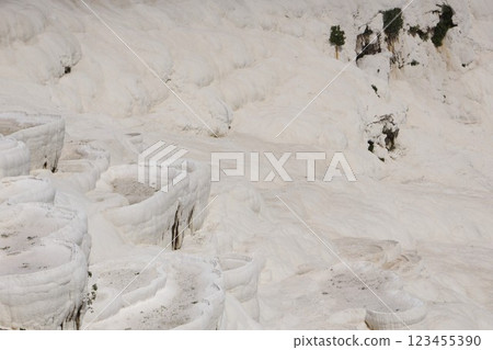Pamukkale travertine terraces in Turkey Pamukkale travertine terraces in Turkey 123455390