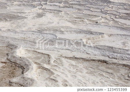 Pamukkale travertine terraces in Turkey 123455399