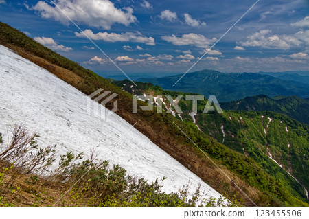 初夏從森本山山脊望去的淺草山 123455506
