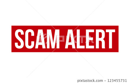 Scam Alert Rubber Stamp Seal Vector 123455731