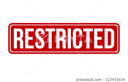 Restricted Rubber Stamp Seal Vector Restricted Rubber Stamp Seal Vector 123455834