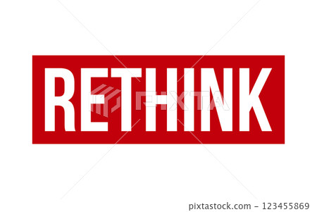 Rethink Rubber Stamp Seal Vector 123455869