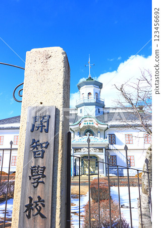 長野縣松本市舊開知學校風景 123456692