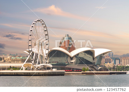 Baku Eye Ferris Wheel near Deniz Mall in Baku, Azerbaijan Baku Eye Ferris Wheel near Deniz Mall in Baku, Azerbaijan 123457762