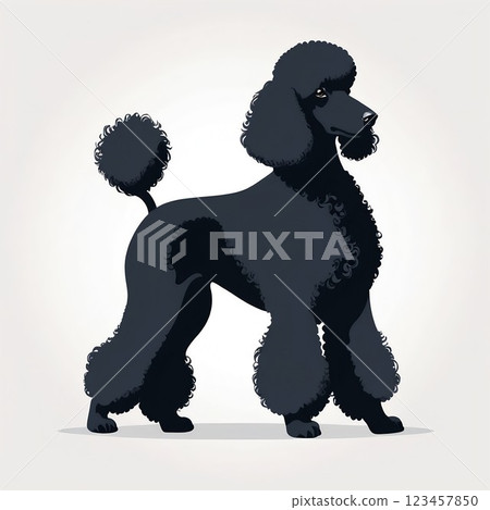 標準貴賓犬是一種開朗、活躍且好玩的犬種。 123457850