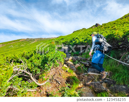 Climbing Mt. Ontake in summer (Otakiguchi trail) Climbing Mt. Ontake in summer (Otakiguchi trail) 123458235