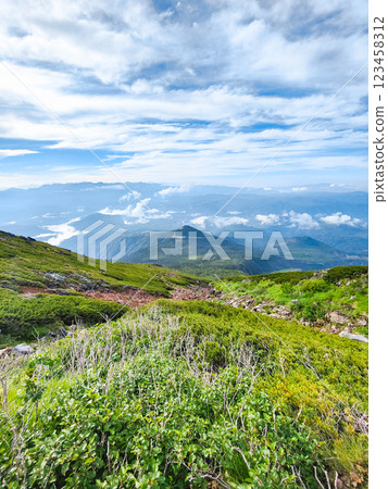 Climbing Mt. Ontake in summer: View from the Otakiguchi trail 123458312